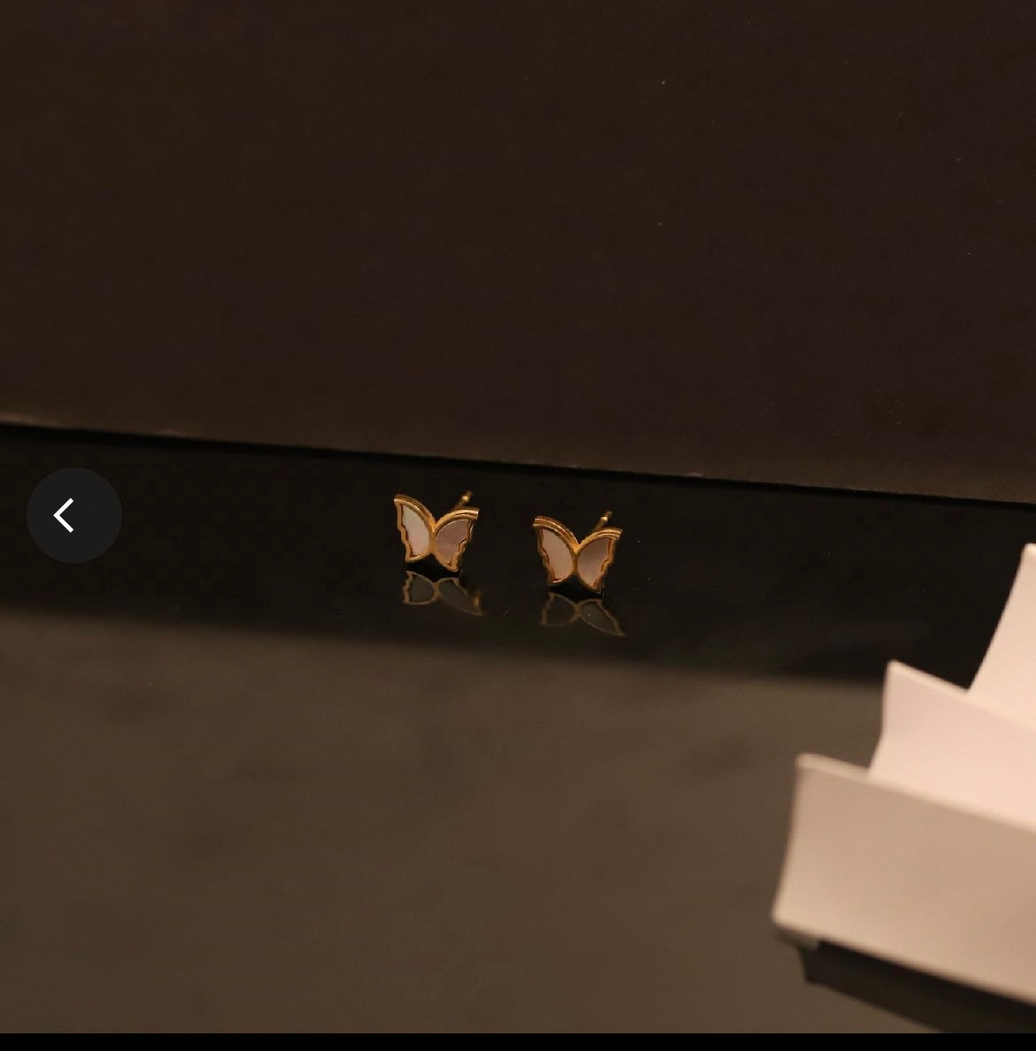 Butterfly stud earrings