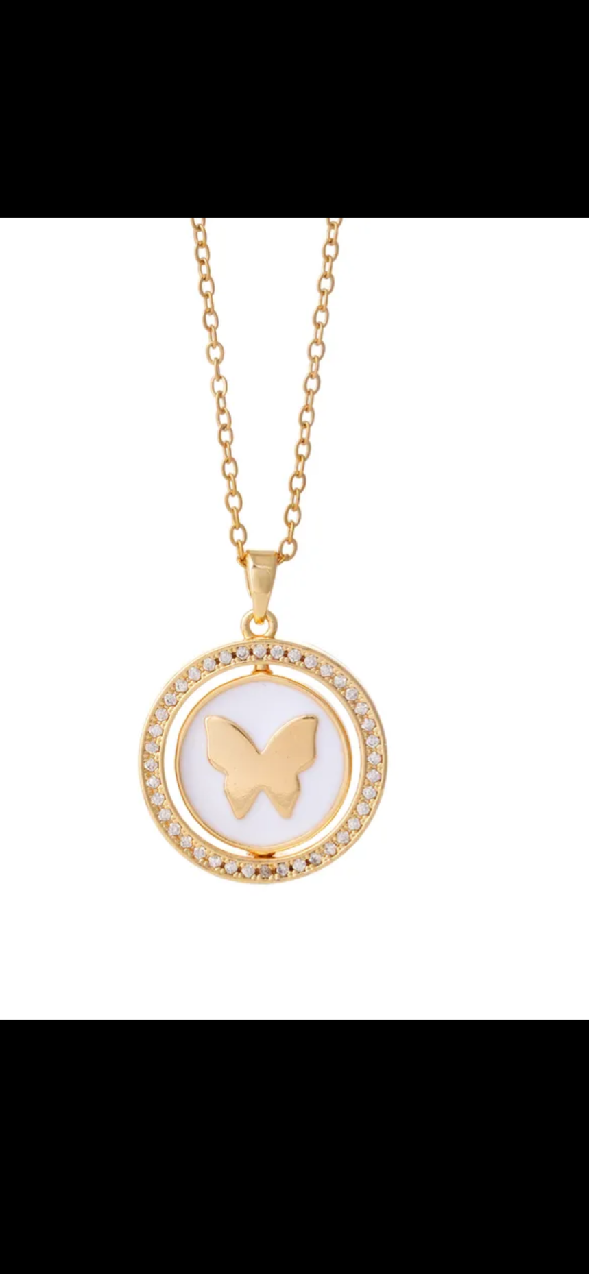 charmsCrafted antitarnish chain pendant — where you can flip the pendant and reuse it