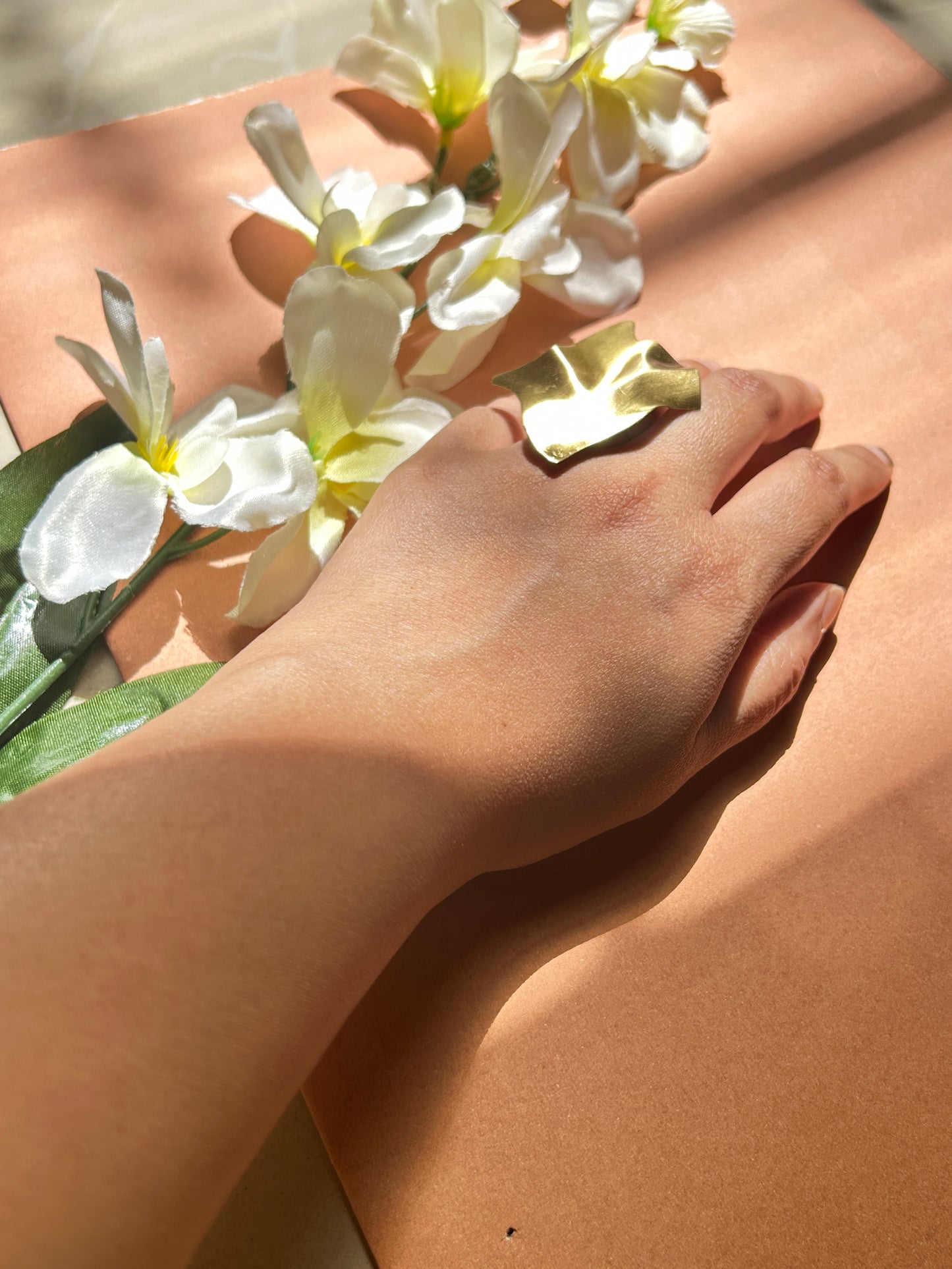Golden Drift Brass Ring