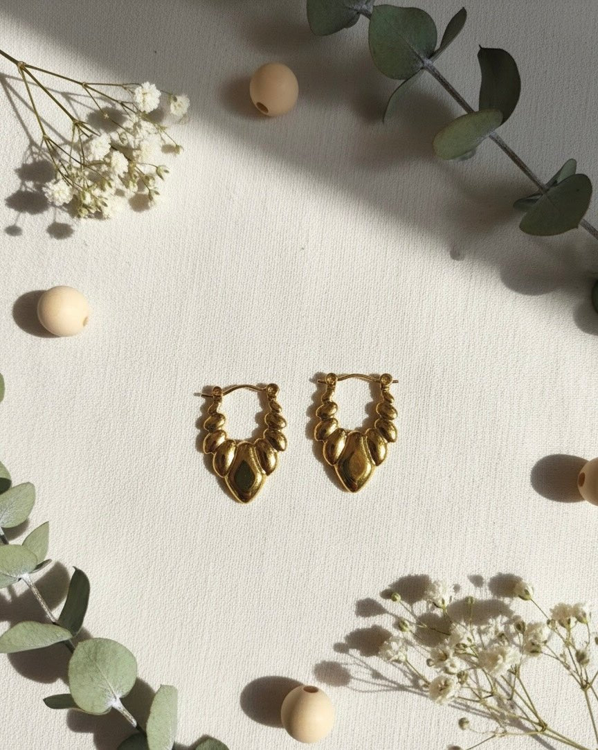 Daisy Hoops - CharmsCrafted