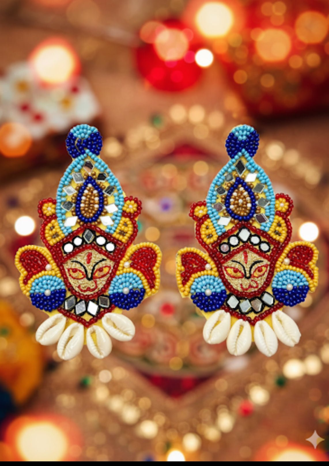 Durga earrings - CharmsCrafted