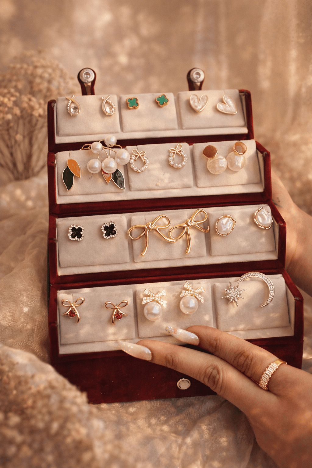 12 Earrings with Earring Box - CharmsCrafted