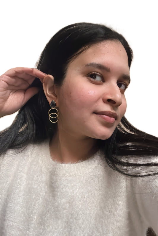 Midnight Halo Statement Earrings