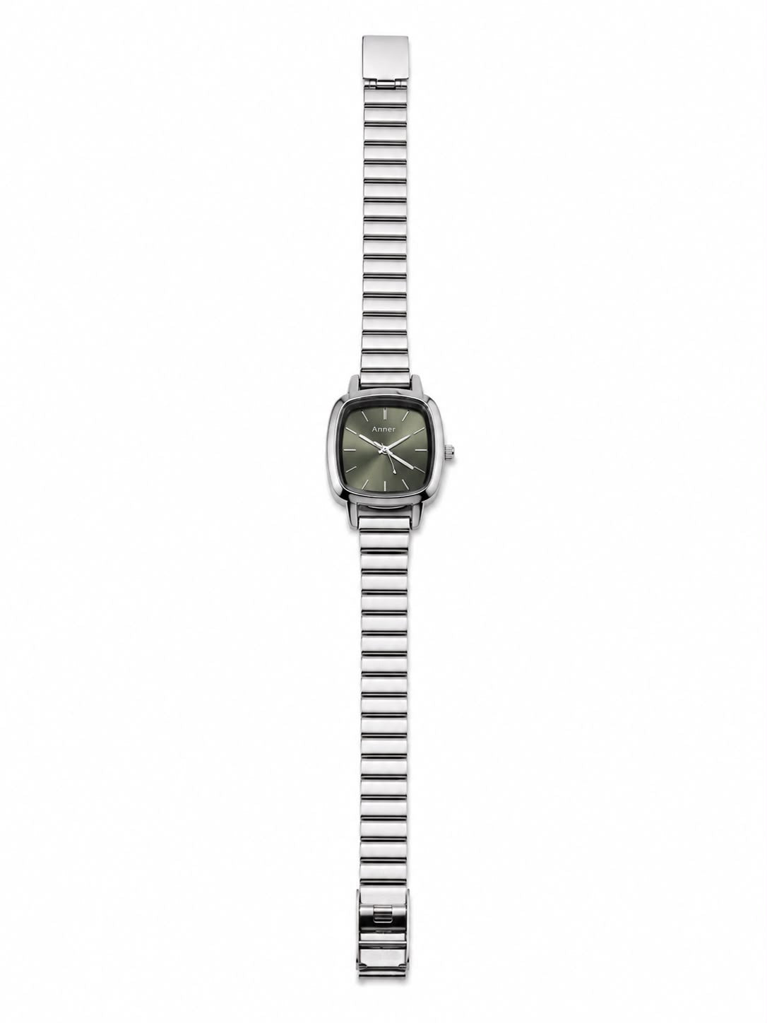 Silver square watch- Charms Crafted