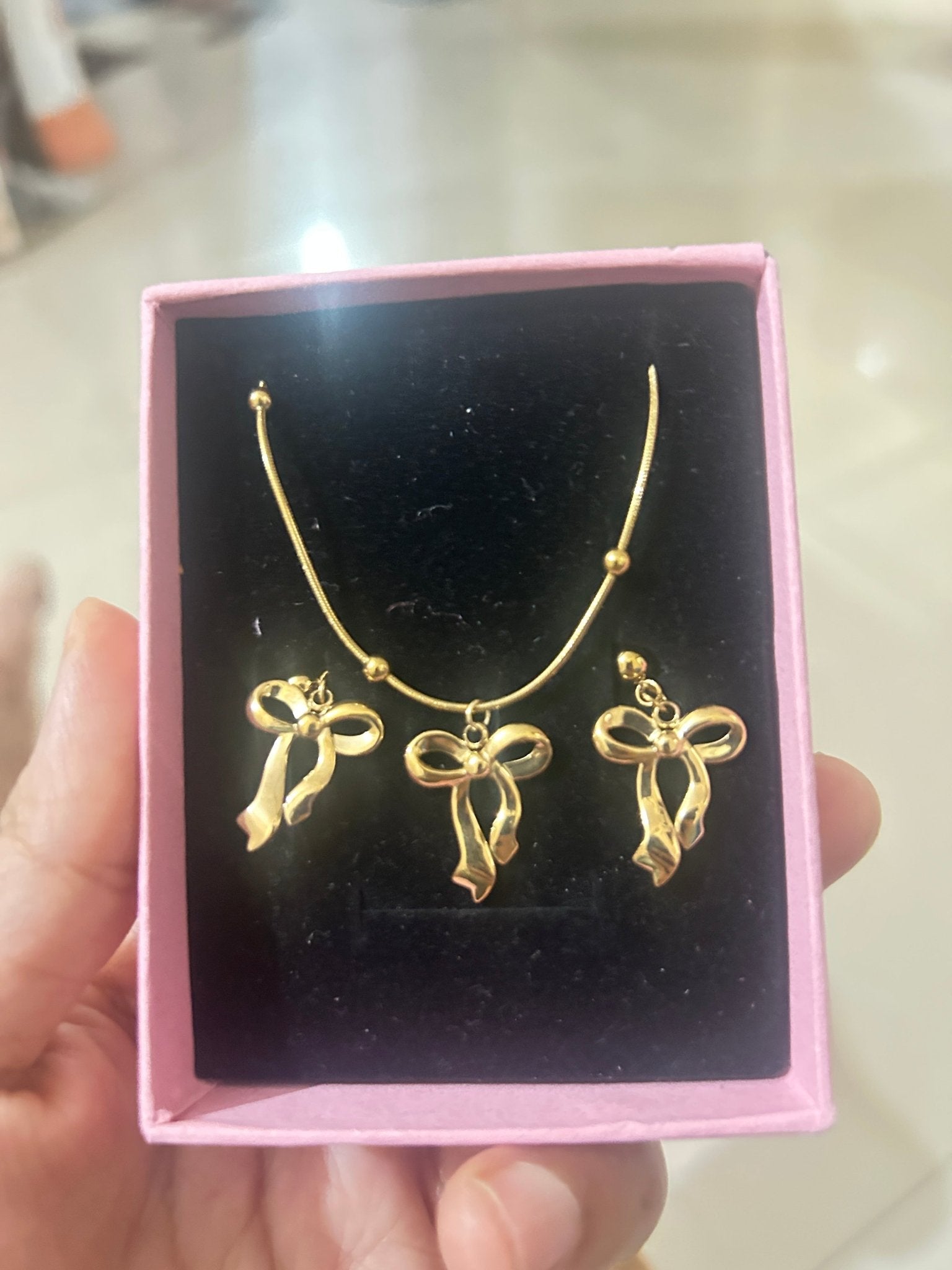 Bow necklace - CharmsCrafted