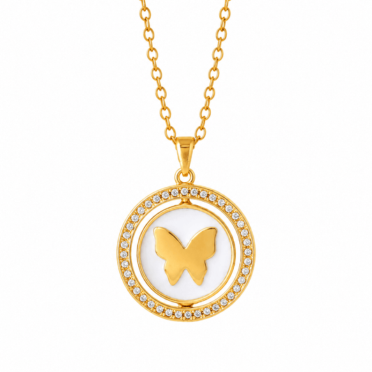 Butterfly Charm Gold-Plated Pendant - CharmsCrafted