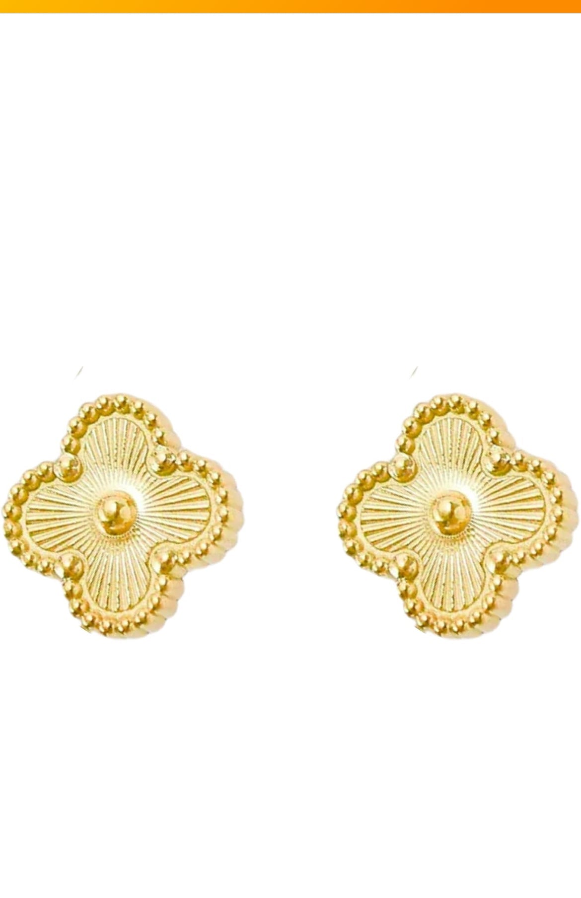 Clover studs earrings - CharmsCrafted