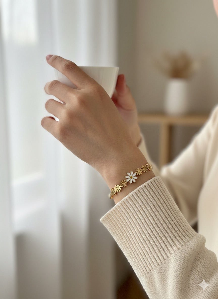 Daisy bacelet - CharmsCrafted