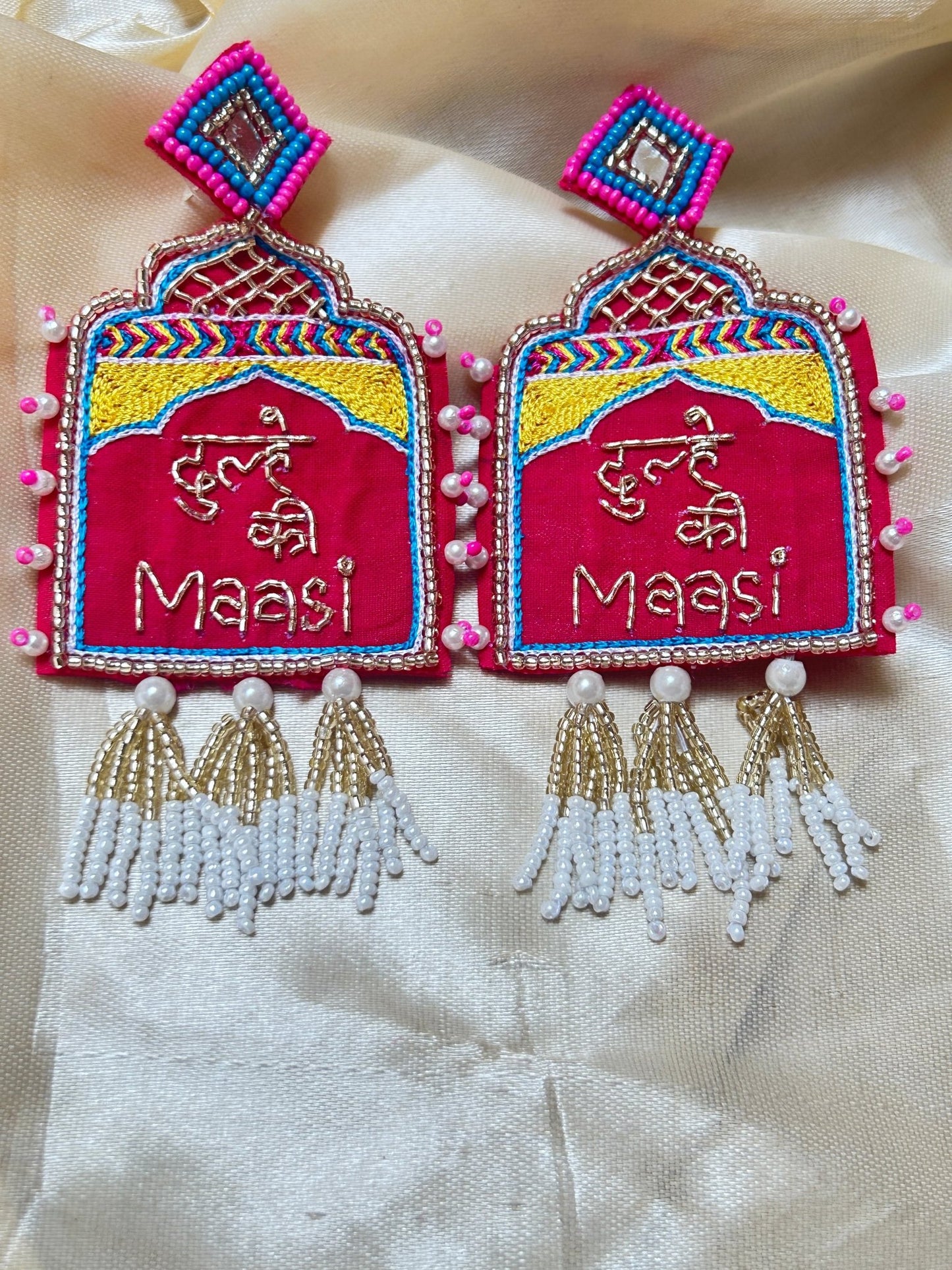Dulhe Ki Maasi Earrings - CharmsCrafted