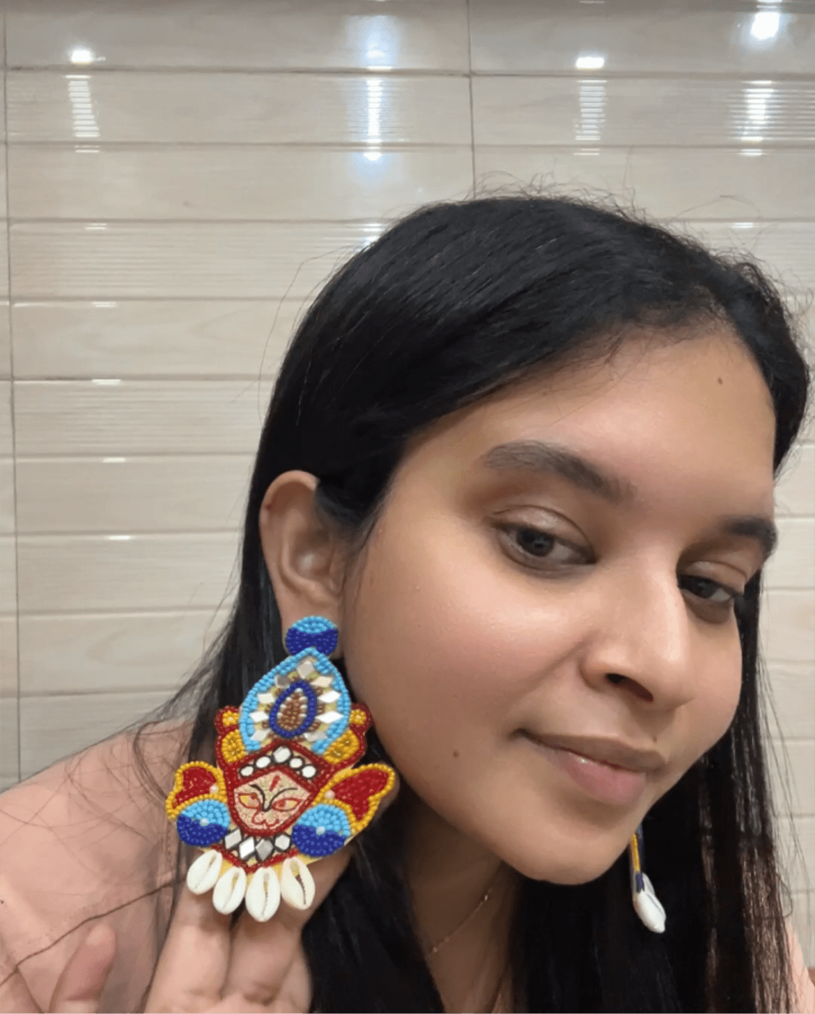 Durga earrings - CharmsCrafted