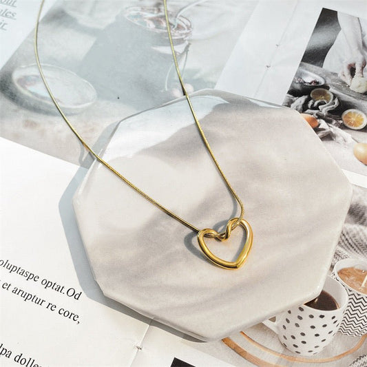 Eternal Heart Gold - Plated Necklace - CharmsCrafted