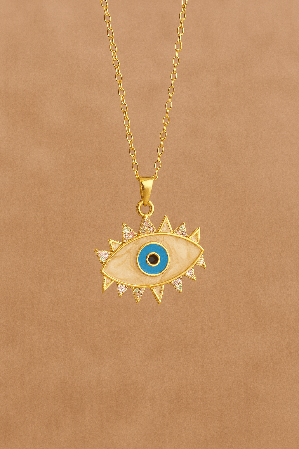 Evil eye charm necklace - CharmsCrafted