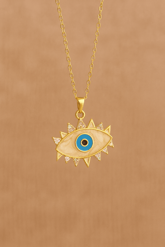 Evil eye charm necklace - CharmsCrafted