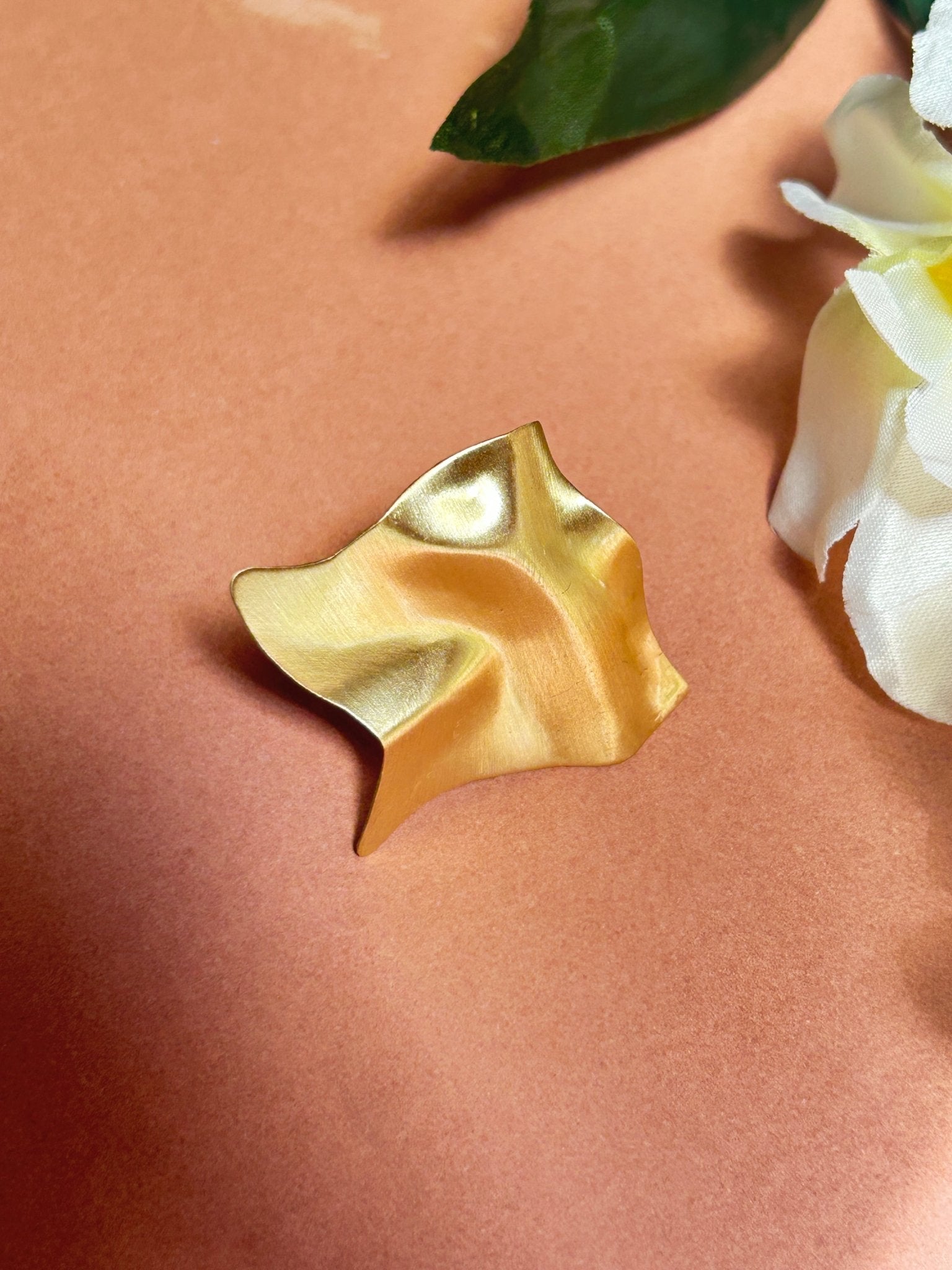 Golden Drift Brass Ring - CharmsCrafted