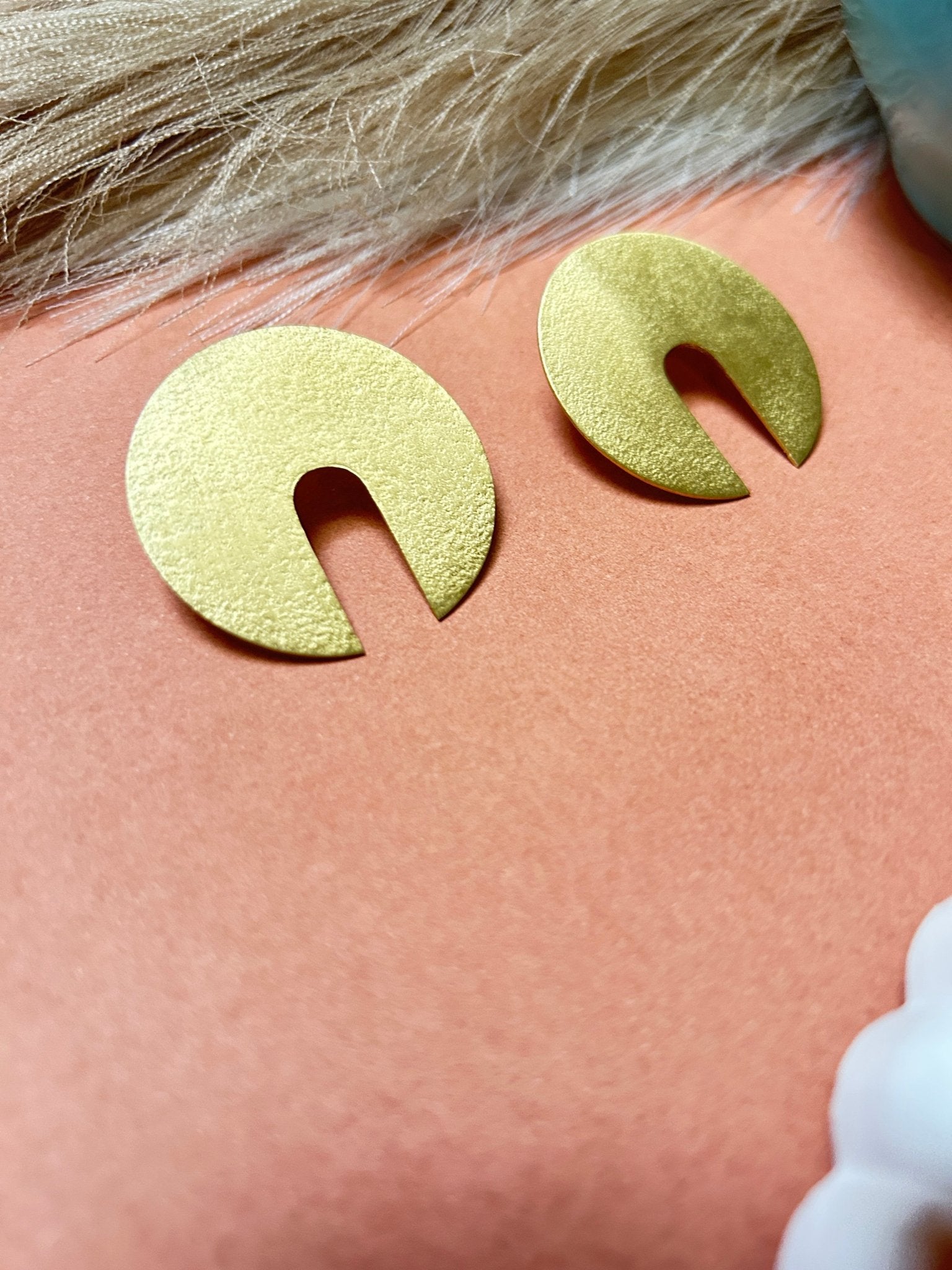 Golden Eclipse Stud Earrings - CharmsCrafted