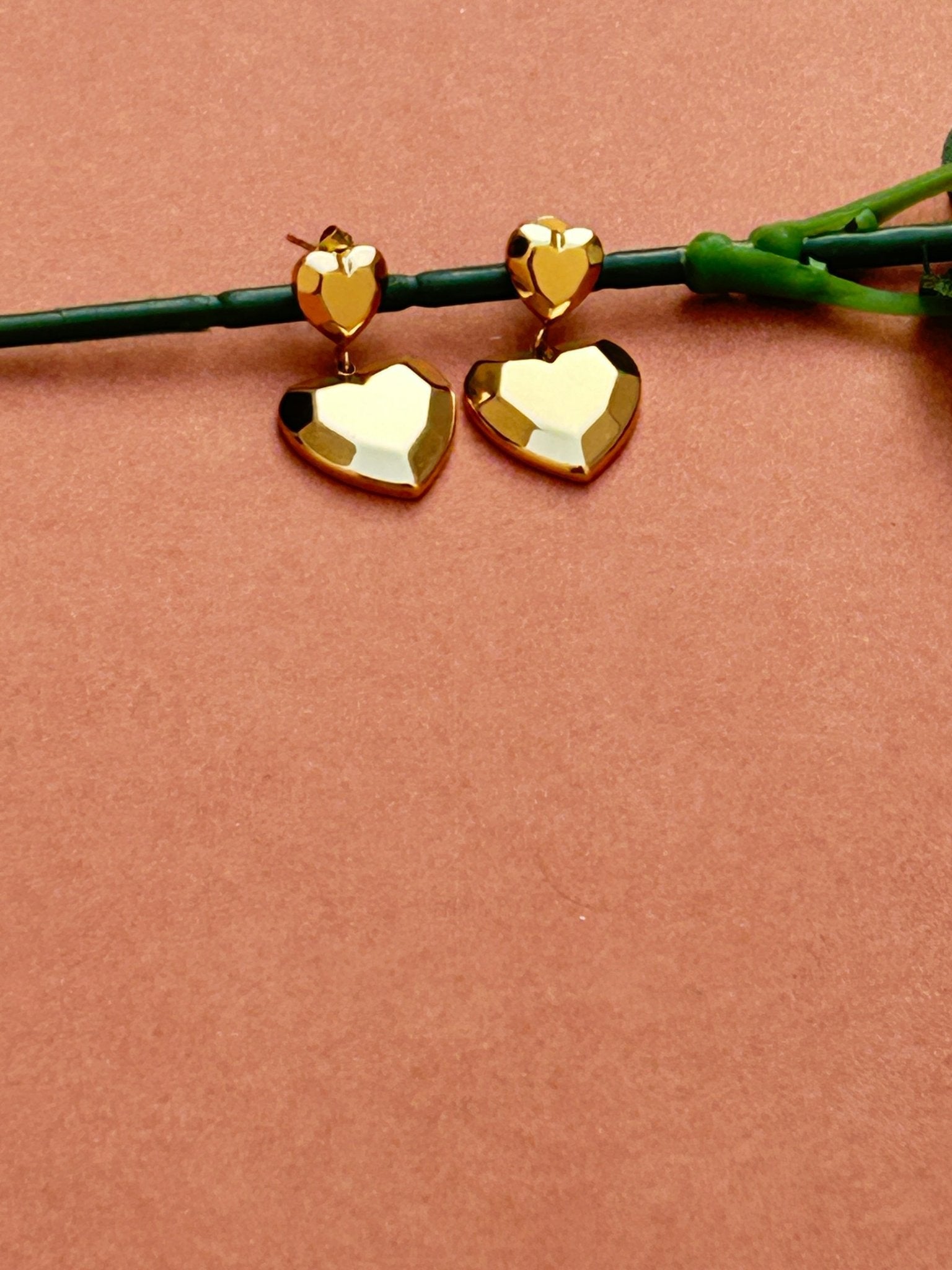 Golden Heartbeat Drops - CharmsCrafted