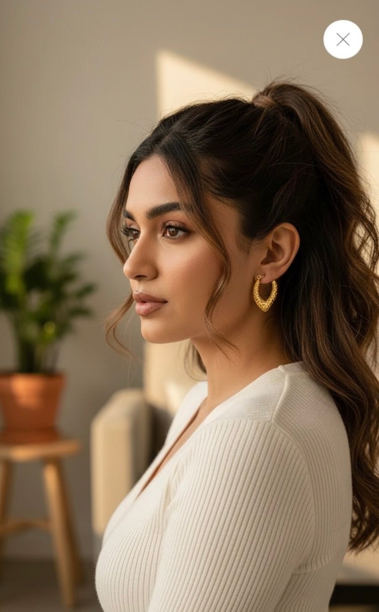 Golden hoops - CharmsCrafted