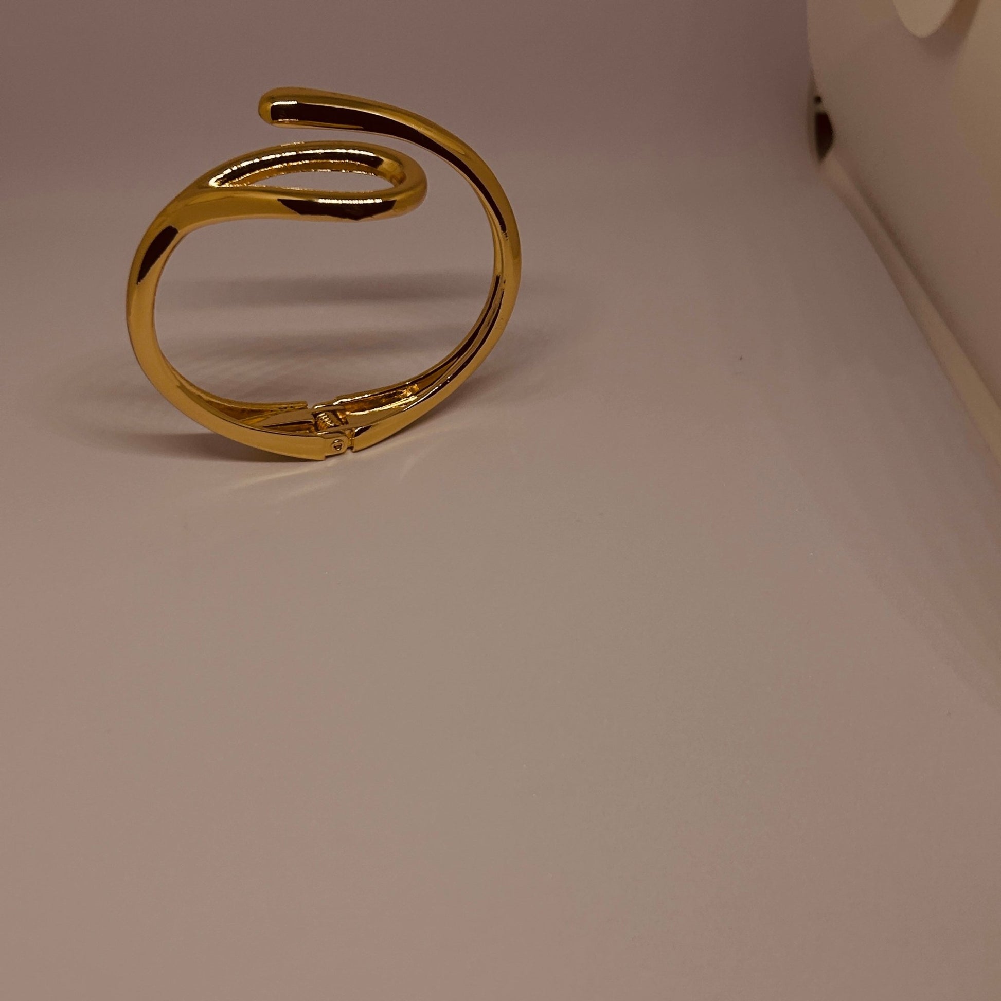 Golden Infinity Loop Cuff Bracelet – Timeless Elegance - CharmsCrafted