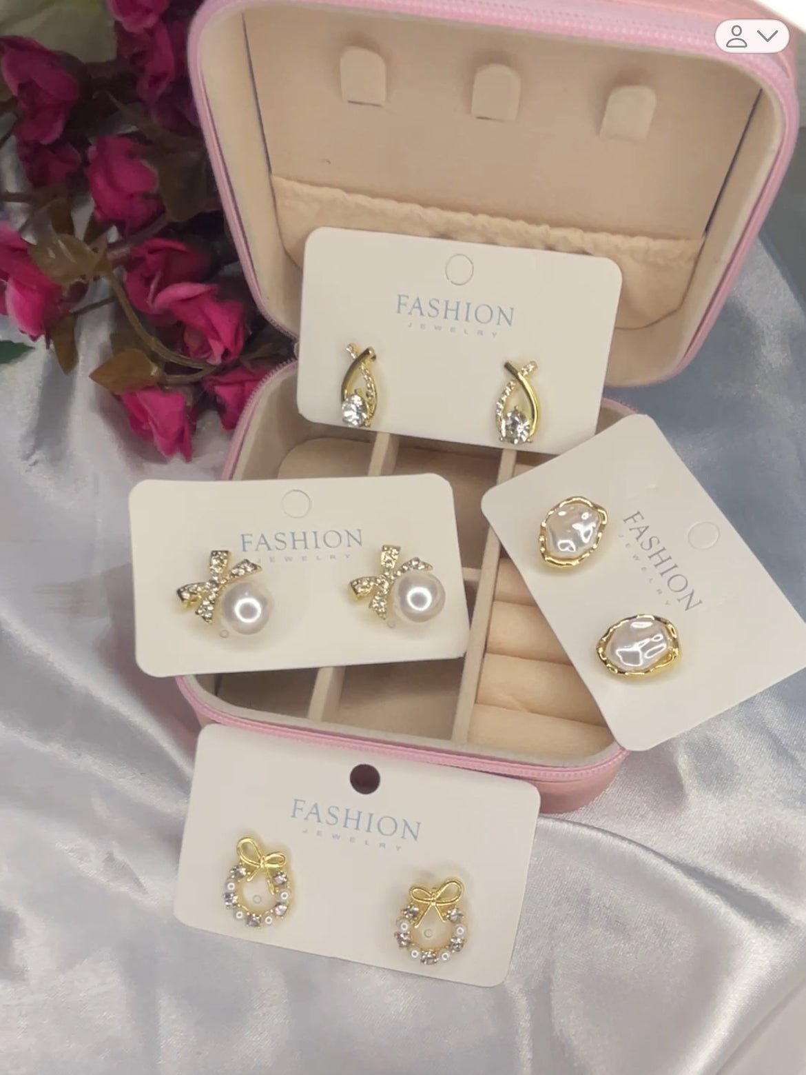 Jewellery Box And Earring combo - CharmsCrafted