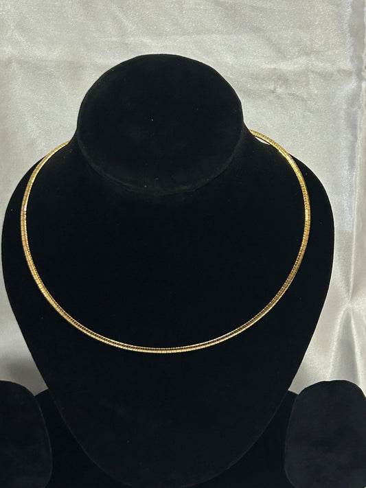 Minimalist Gold Chain Choker - CharmsCrafted