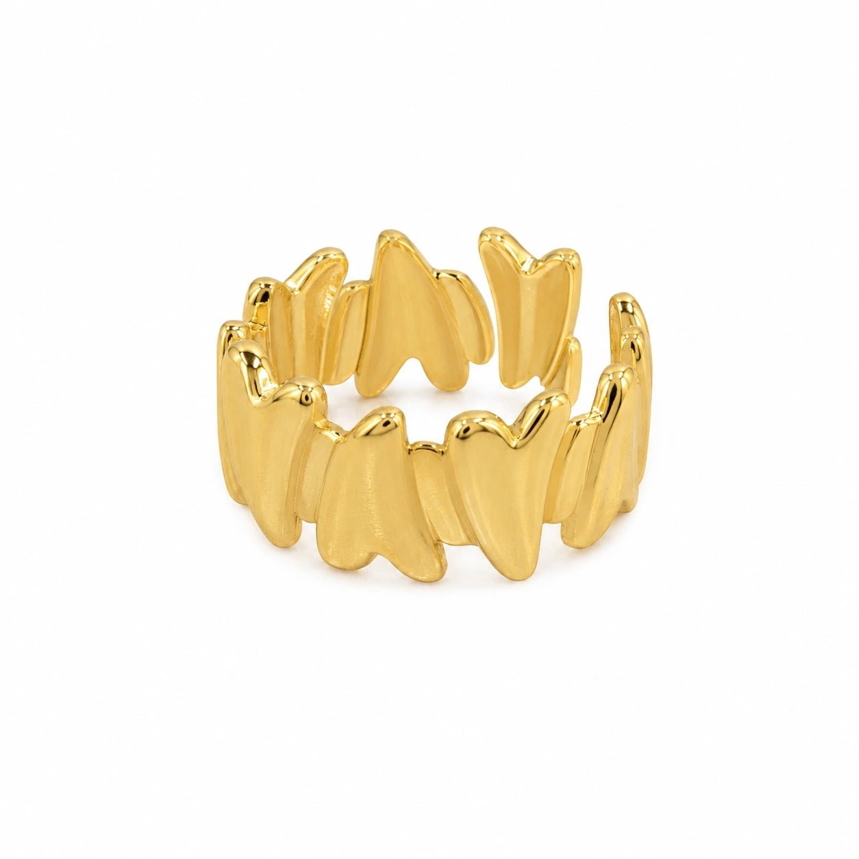 Wave Heart Ring - CharmsCrafted