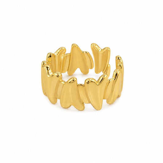 Wave Heart Ring - CharmsCrafted